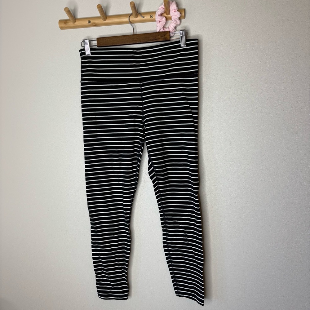 Athleta Elation Striped Leggings large